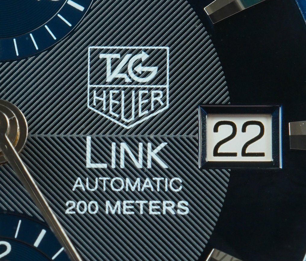 TAG Heuer - Link - Chronograph - Automatic - Blue Dial - Date - 200M - CJF2114-0 - Herre - 2010-2020 #3.2