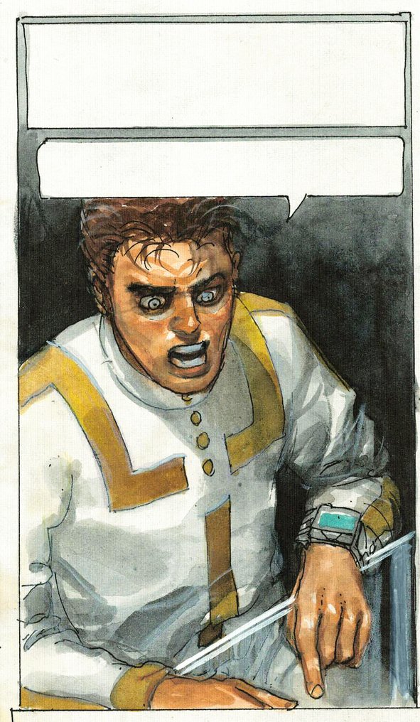 Juan Giménez 原始发布的漫画页面 - "Elige Tu Juego" (Page 6) – Hand-Painted in Mixed Media #4.3