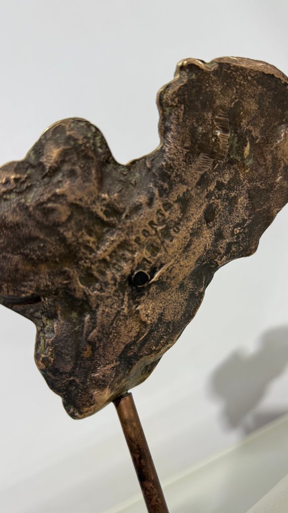 Charle Delporte (1928-2012) - 雕塑, Tête d’homme au turban - 22 cm - 黄铜色 - 1960 #3.2