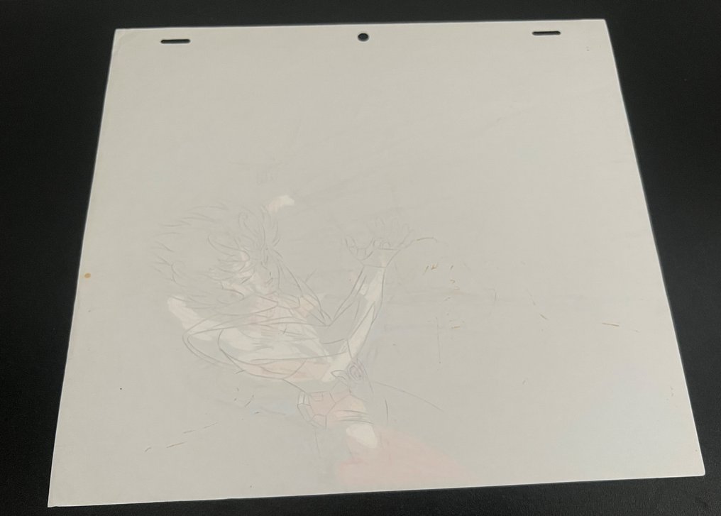 Masami Kurumada - 1 1 Original-Cel + 1 Originalzeichnung - Saint Seiya - Seiya #3.2