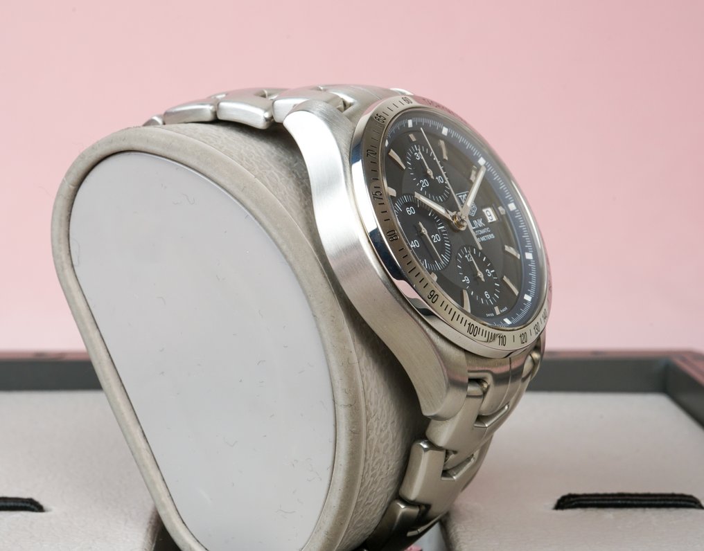 TAG Heuer - Link - Chronograph - Automatic - Blue Dial - Date - 200M - CJF2114-0 - Herre - 2010-2020 #2.1