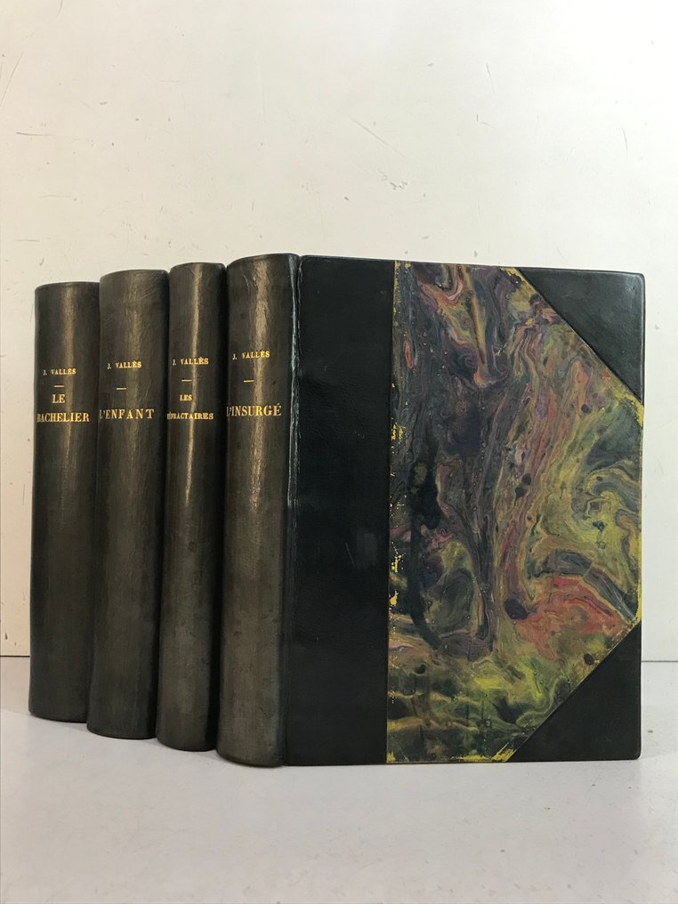 Jules Vallès, Henri Barthélemy - L'Insurgé, l'Enfant, les Réfractaires et Le Bachelier. [ex. sur vélin avec suite] - 1920-1930 #1.0
