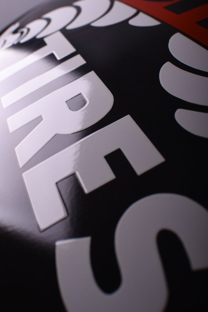 Sign - Michelin - XXL Michelin BIBENDUM emblem; Black edition!; enamel sign - endures time! UNIQUE #4.3