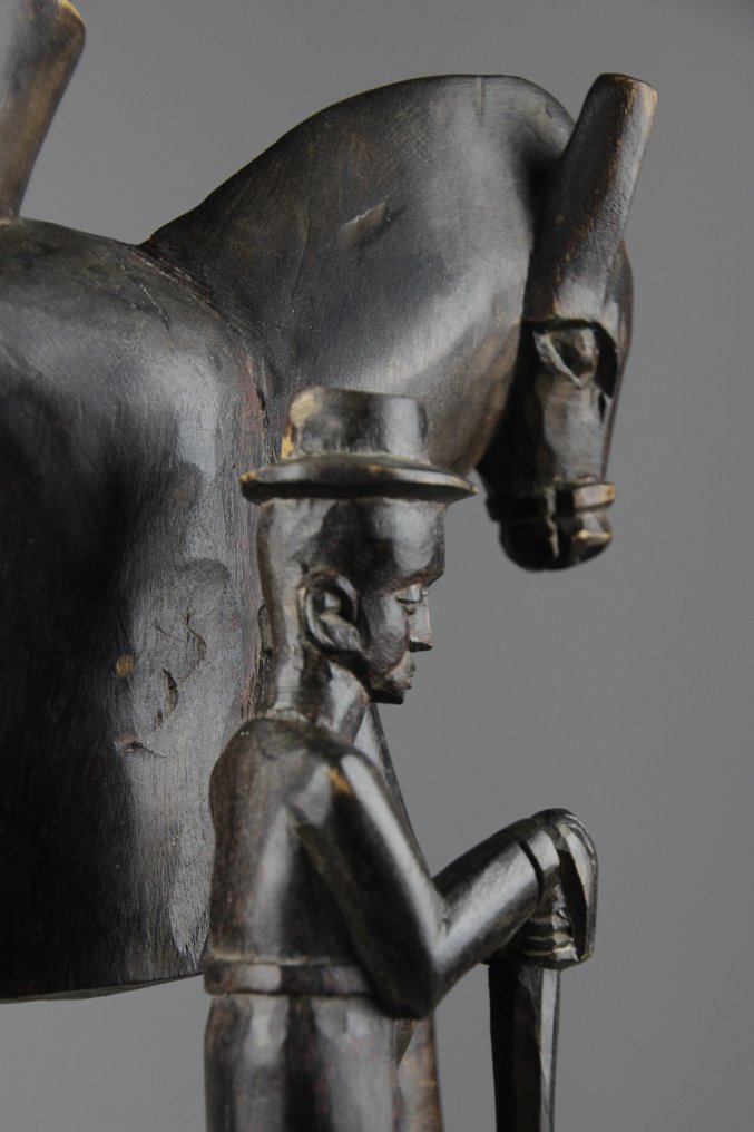 Σκάλισμα, Vlucht naar Egypte - 32 cm - Ξύλο #2.1