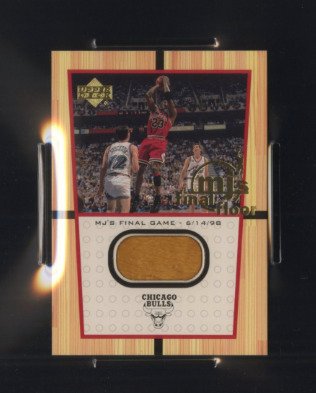 1999 Upper Deck Michael Jordan Game Used Hardwood Floor Piece - PSA 5 Graded card #1.0