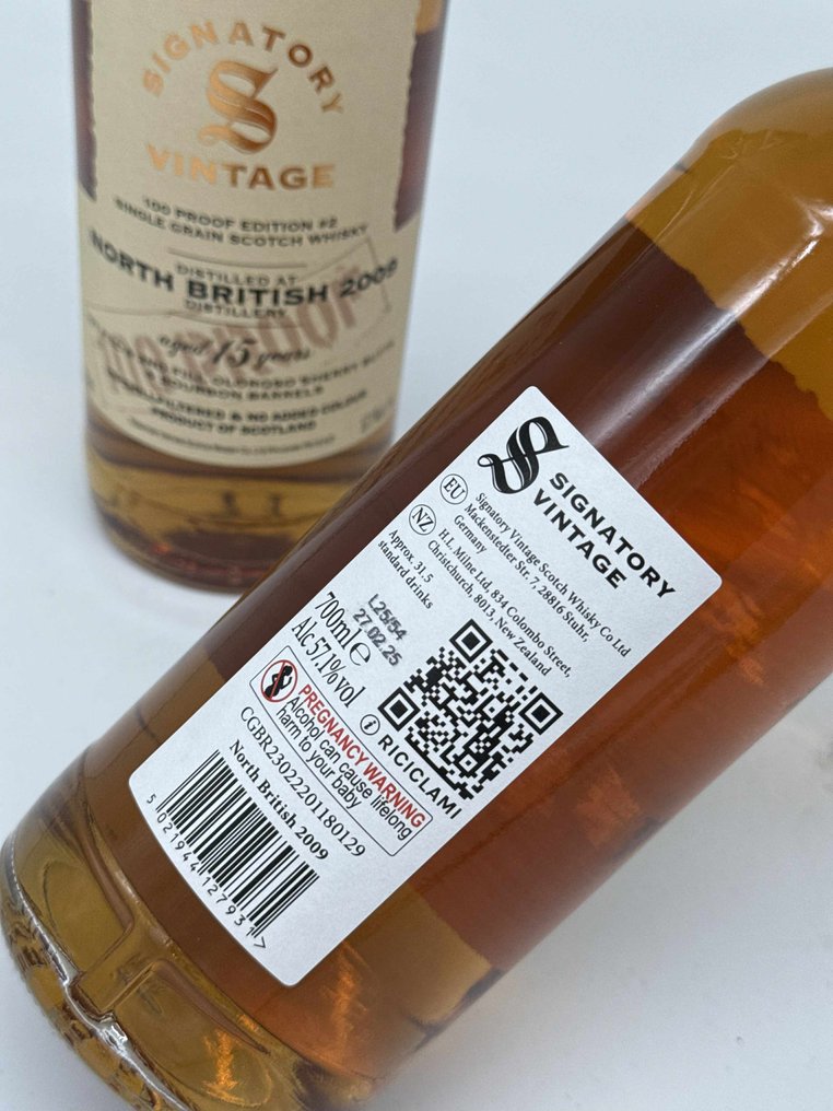 North British 2009 15 years old 100 Proof Edition #2 - Signatory Vintage  - 70 cl - 2 flasker #2.1