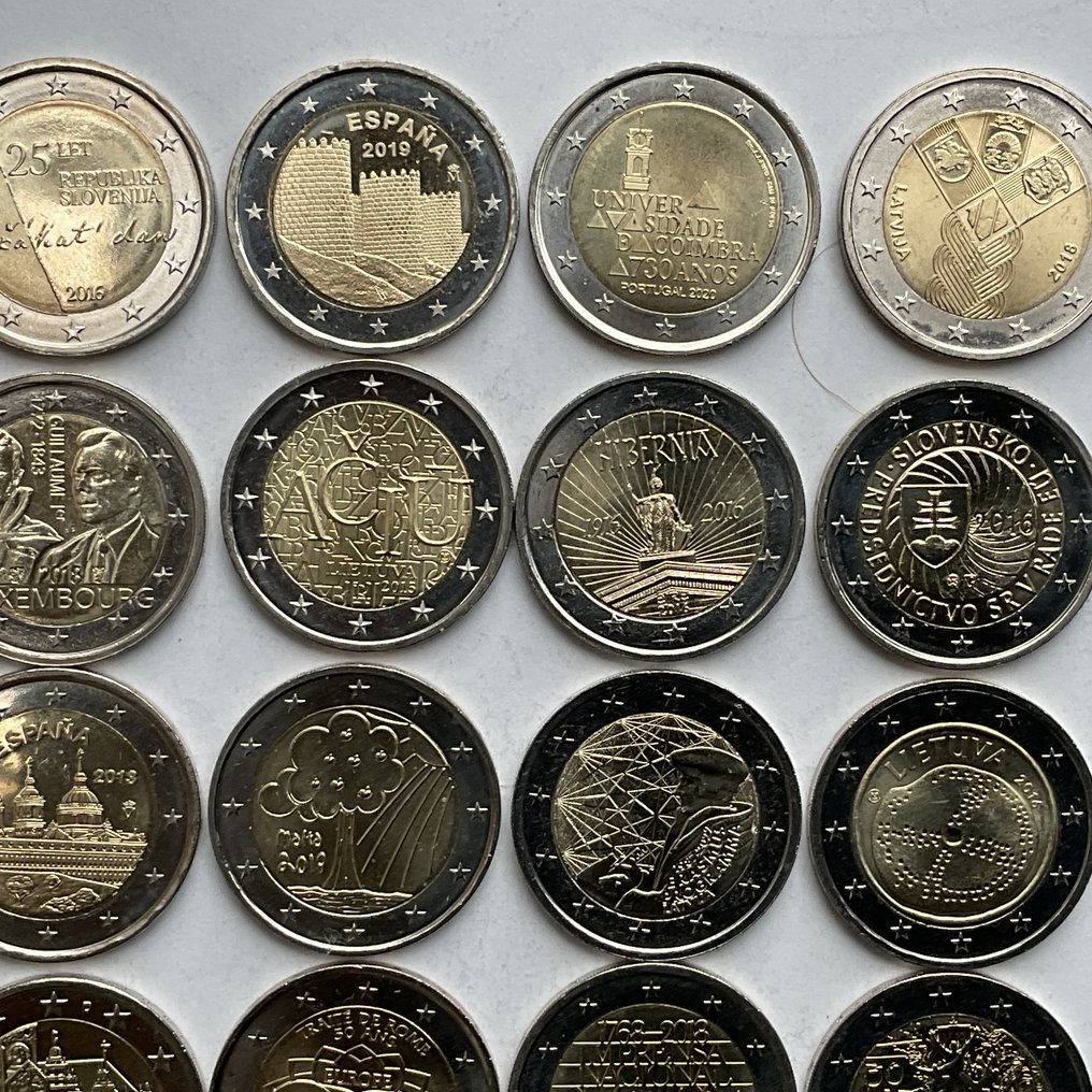 Ευρώπη. 2 Euro 2007/2023 (25 munten)  (χωρίς τιμή ασφαλείας) #2.1