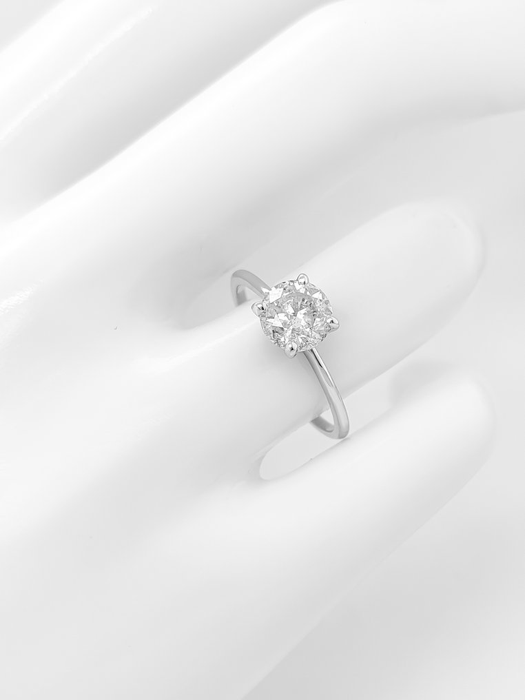 Nincs minimálár - Gyűrű - 14 kt. Fehér arany - 1.12ct. tw. Gyémánt (Természetes) - IGI Certificate #4.3