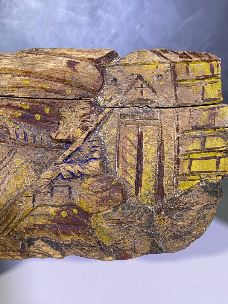 Relieff, Chiave di antico carretto siciliano Santa Rosalia XIX secolo - 92 cm - Polykrom tre #1.0