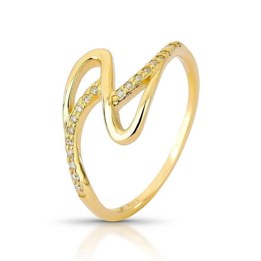 Sormus - 14 kt. Keltakulta - 0.20ct. tw. Timantti (Luonnollinen) - 802642 #1.0