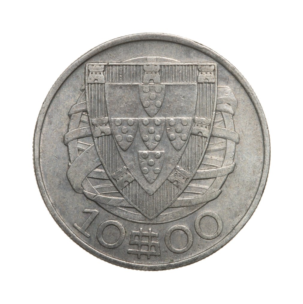 Πορτογαλία. República Portuguesa. 10 escudos 1937  (χωρίς τιμή ασφαλείας) #1.0