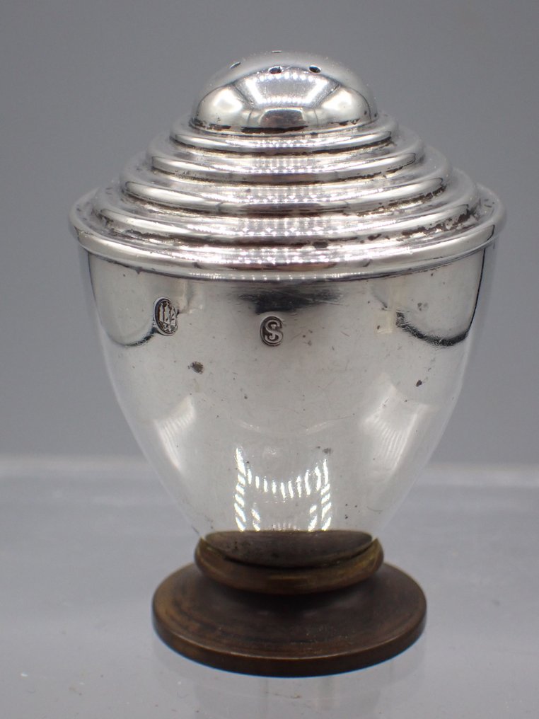 Saliera - Art Deco - .830 argento, bakelite #1.0