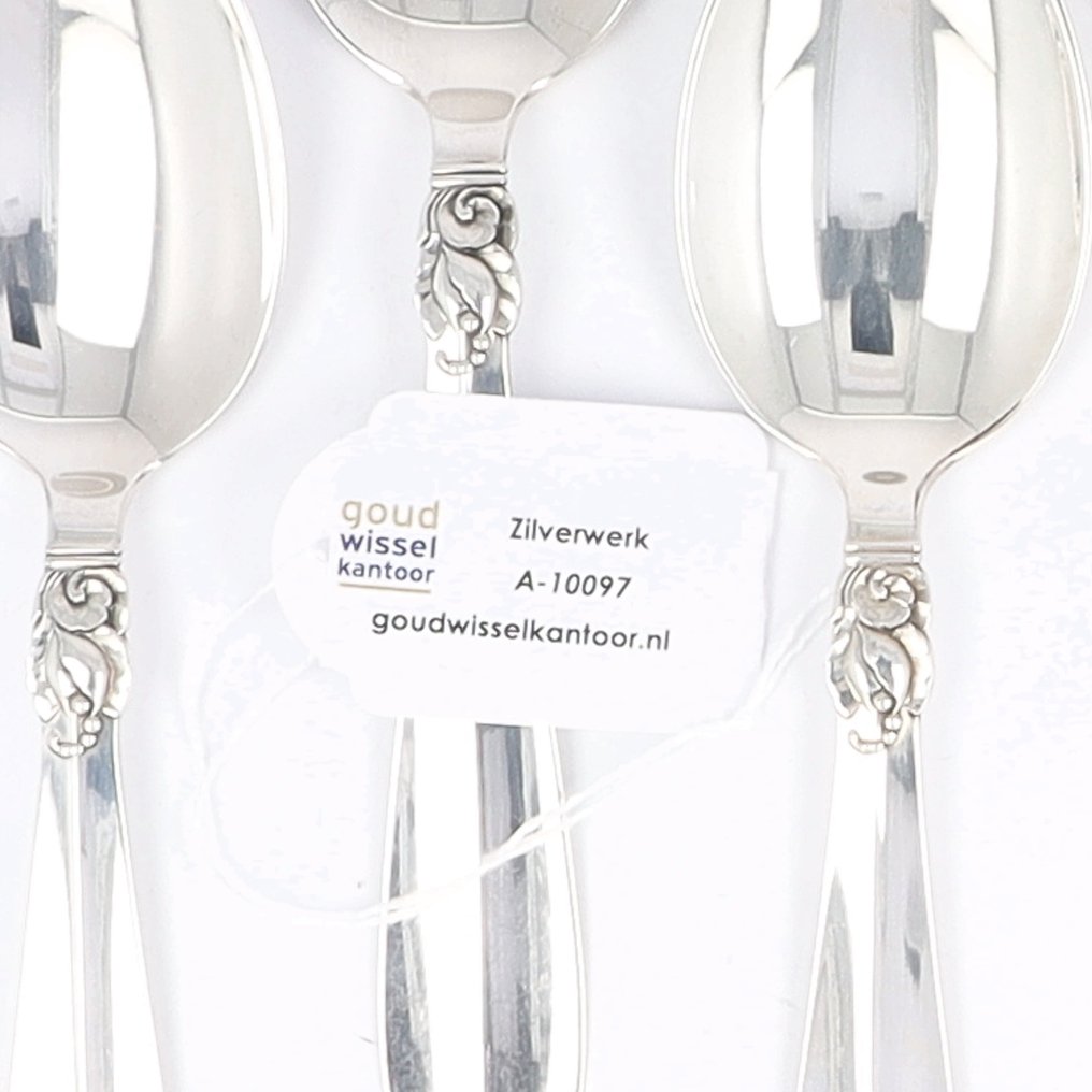 P.C.L. Frigast Sølvvarefabrik - Dinerlepel - model 'Prinsesse' - Denemarken, ca. 1950 - Cucchiaio (6) - .830 argento #4.3