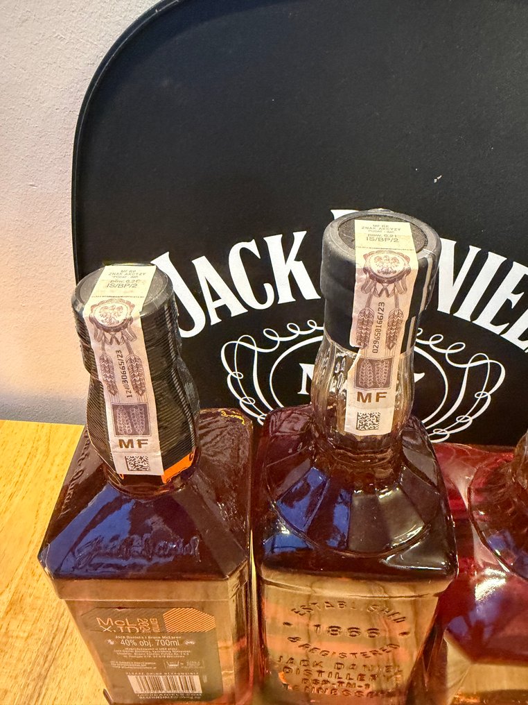 Jack Daniel's Mixed lot w/ miniatures - see description  - 700ml, 50ml - 9 bouteilles #4.3