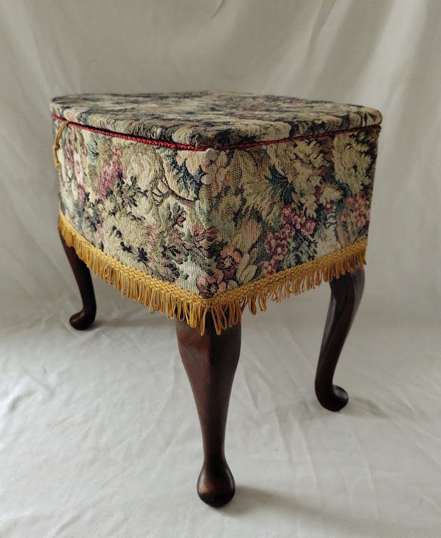 缝纫盒 - 木, 纺织品, 塑料 - 英国制造的Boîte Couture标记 #4.3