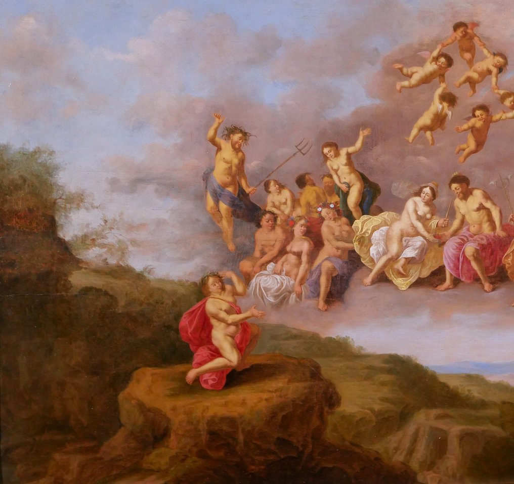 Cornelis van Poelenburgh (1594/95-1667), Tilskrives - The Assembly of the Olympian Gods #1.0