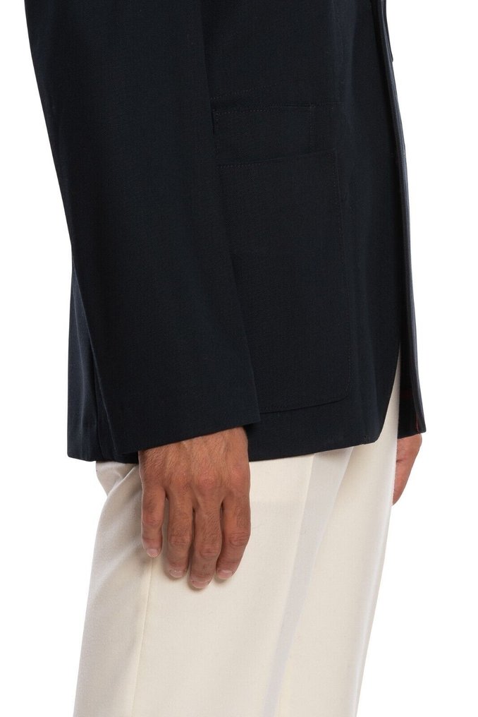 RRP 1500€ BOGLIOLI Single Braested Dark Blue Casual Coat Jacket Wool - 48 IT - Jacke - Nyt med labels #4.3