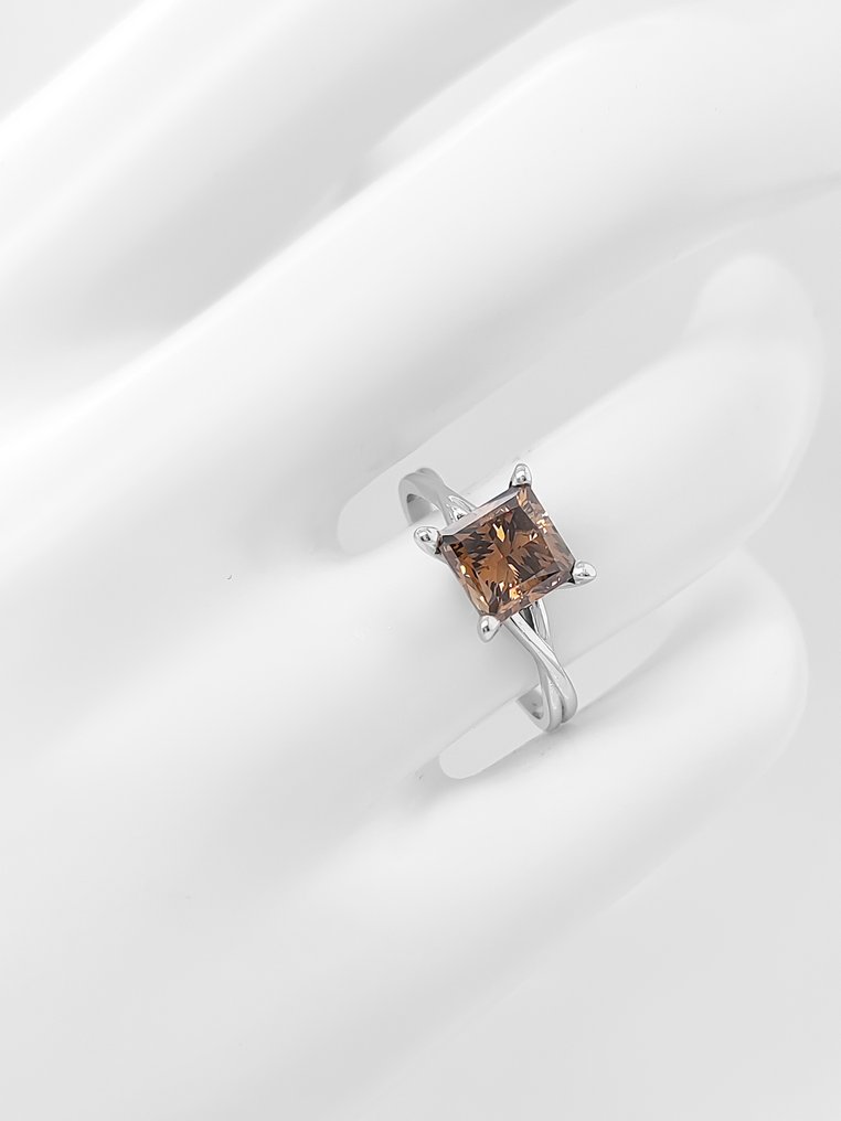 沒有保留價 - 戒指 - 14 克拉 白金 - 2.05ct. tw. 鉆石 (天然彩色) - IGI 证书 #3.2