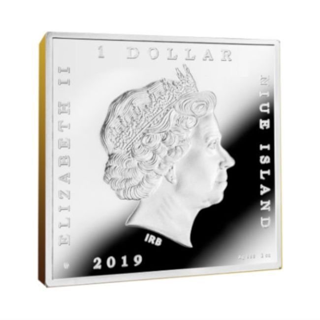 Niue. 1 Dollar 2019 1 oz Boy with a Basket of Fruit Treasures of World Painting Coin #2.1