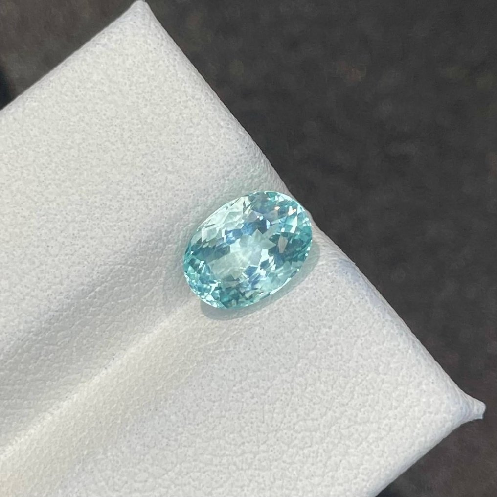 1 pcs 蓝色, 绿色 帕拉伊巴碧玺 - 1.77 ct - 国际有色宝石协会(ICA GemLab) - 椭圆形帕拉伊巴碧玺 #1.0