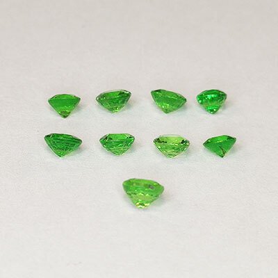 9 pcs  Verde Tsavorite  - 2.08 ct - ALGT (Laboratorul pentru testarea pietrelor prețioase din Anvers) #4.3