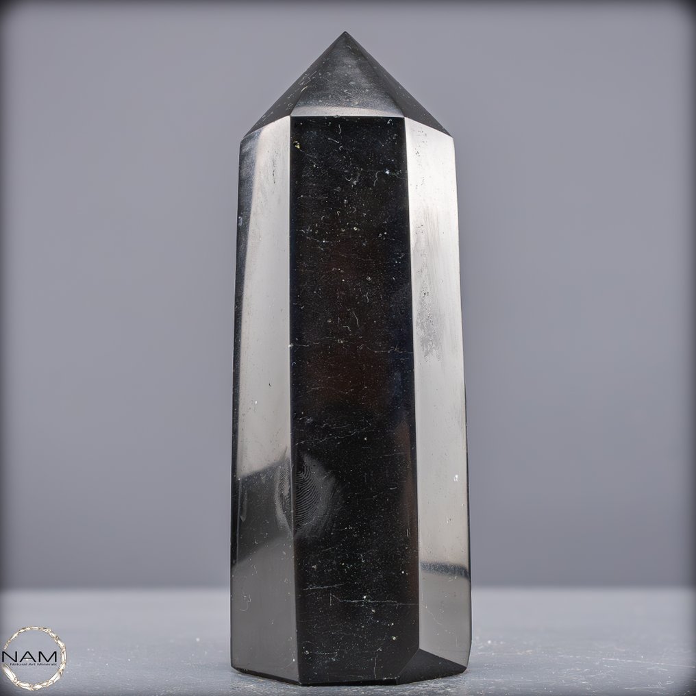 天然黑色电气石方尖碑 力量与纯净的守护者,来自巴西。- 1073.62 g #4.3