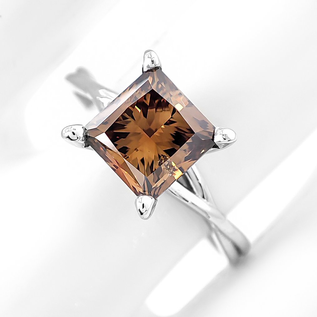 沒有保留價 - 戒指 - 14 克拉 白金 - 2.05ct. tw. 鉆石 (天然彩色) - IGI 证书 #2.1