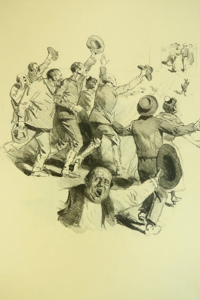 Signé; Lucien Jonas & Edmond Desjobert / Alphonse Daudet - L’Arlesienne [avec dessin original + menus + suite ; ex. sur rives] - 1931 #4.3