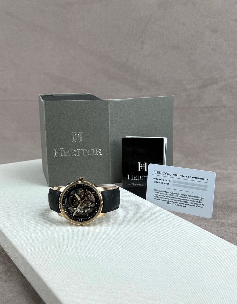 Heritor - Heritor Automatic Ryder Skeleton - Black/Gold - χωρίς τιμή ασφαλείας - HERHR4604 - Άνδρες - 2020+ #2.1