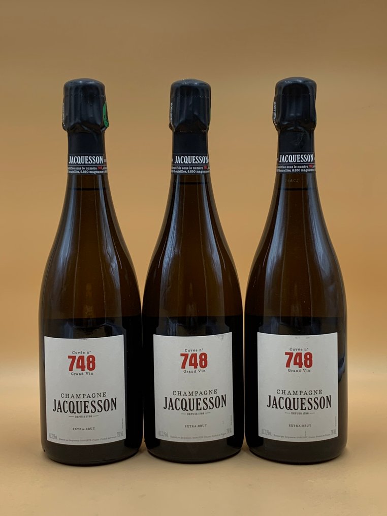 Jacquesson, Cuvée N° 748 - Champagne Extra Brut - 3 Bottles (0.75L) #1.0
