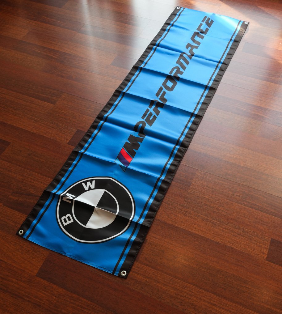 Drapeau - BMW - M Performance Blue Edition – Racing Banner – 180 × 45 cm #1.0