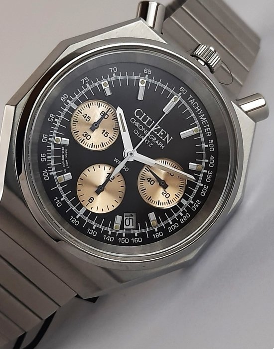 Citizen - Bullhead Hexagonal Chronograph Panda Dial - 没有保留价 - 男士 - 2020年及之后  #3.2