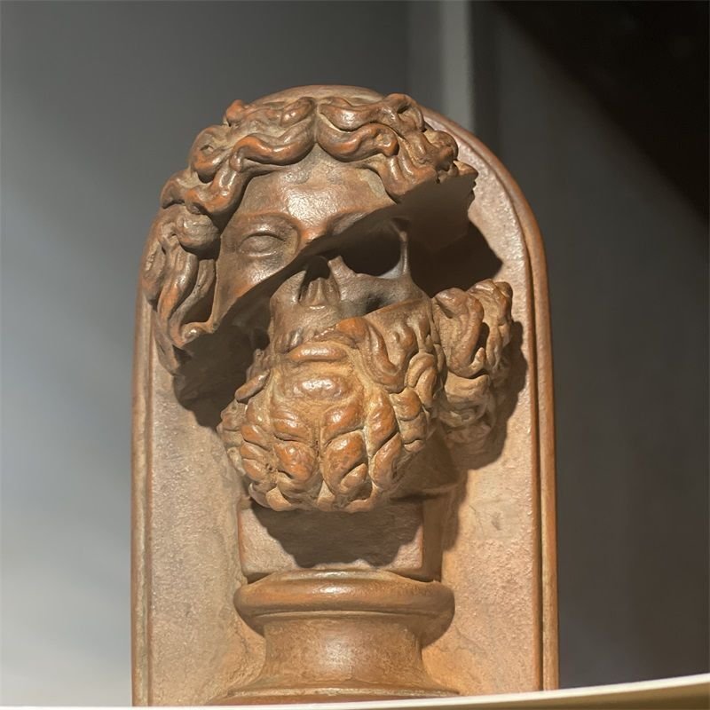 Bust, The union of Zeus and the skull - 16 cm - Piatră #1.0
