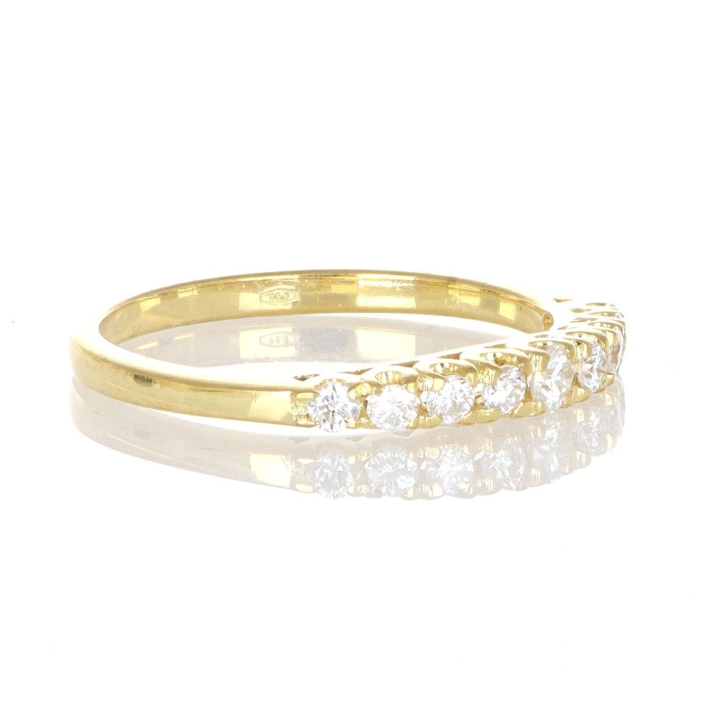 χωρίς τιμή ασφαλείας - Δαχτυλίδι - 18 καράτια Κίτρινο χρυσό Διαμάντι (Φυσικό)  #2.1