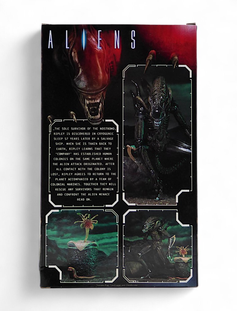 Neca - Toimintahahmo Ultimate Edition: ALIENS "Brown Alien Warrior & Egg Face Hugger" - Sealed, OUT OF STOCK #4.3