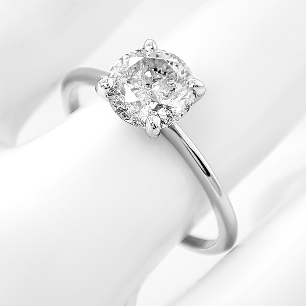 Nincs minimálár - Gyűrű - 14 kt. Fehér arany - 1.12ct. tw. Gyémánt (Természetes) - IGI Certificate #2.1