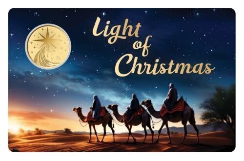 Chad. 3000 Francs 1/1000 oz 999 Fine Gold 3000 CFA Francs Light of Christmas Three Wise Men Coin (In Assay) (No Reserve Price) #1.0