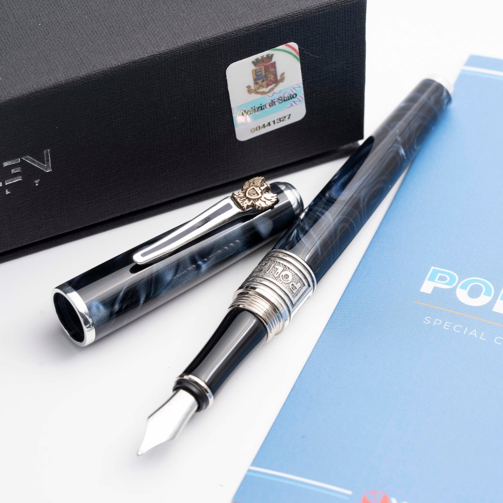 Marlen - Polizia Slim | Edizione Speciale in resina Italiana e Argento - Fyldepen #1.0