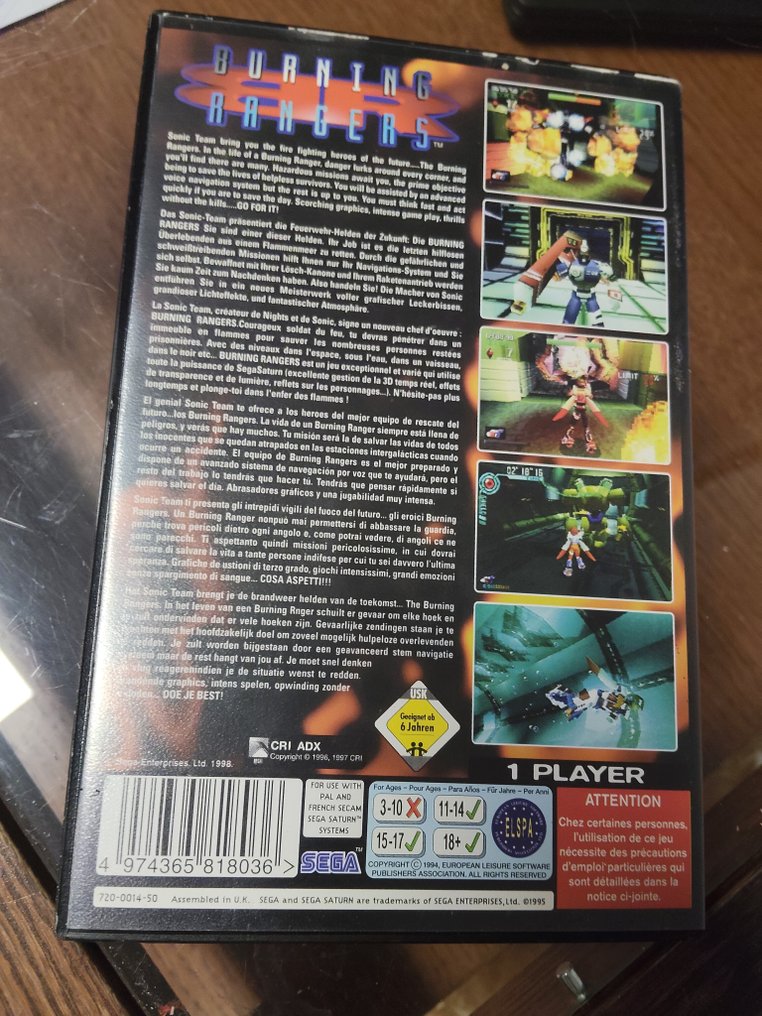 Sega - Saturn - Burning Rangers - Video game - In original box #2.1