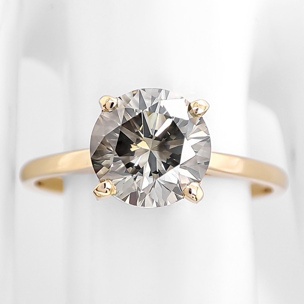 沒有保留價 - 戒指 - 14 克拉 黃金 -  1.51ct. tw. 鉆石 (天然彩色) #1.0