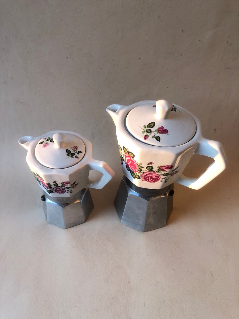 flory expess - Καφετιέρα (2) - Αλουμίνιο, Πορσελάνη - κλασικά και σπάνια #2.1