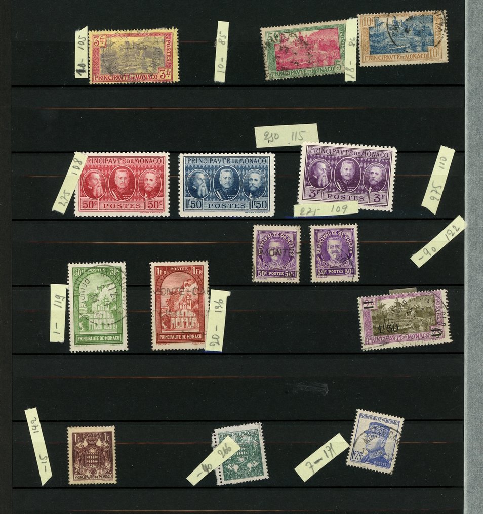 Monaco  - Monaco, new/obliterated set since the classics, SM/Moderns, Poste, ... #4.3