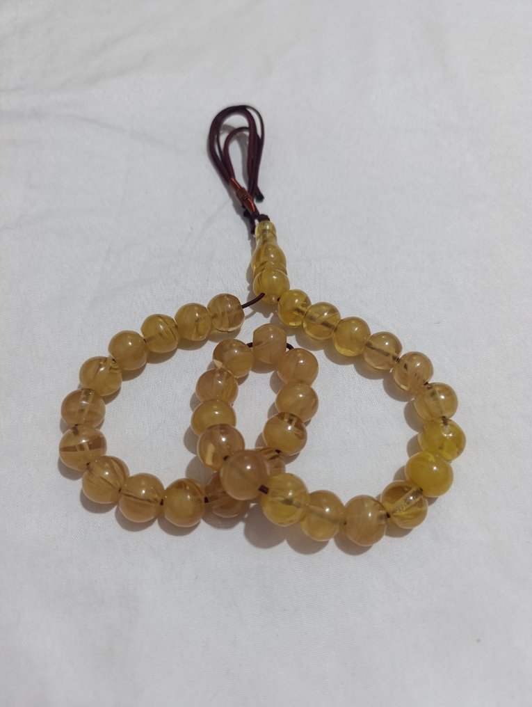  Ροζάριο - Κεχριμπάρι - 1970-1980 - Σπάνια Κομποσκοίνια Προσευχής  #2.1