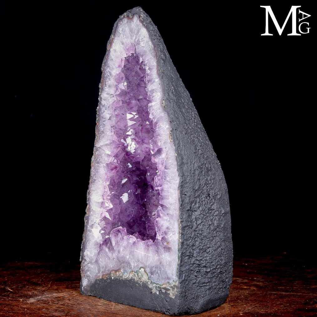 Amethyst Geode - Natural Deep Purple Cave - Cathedral - Height: 394 mm - Width: 209 mm- 12.4 kg #3.2