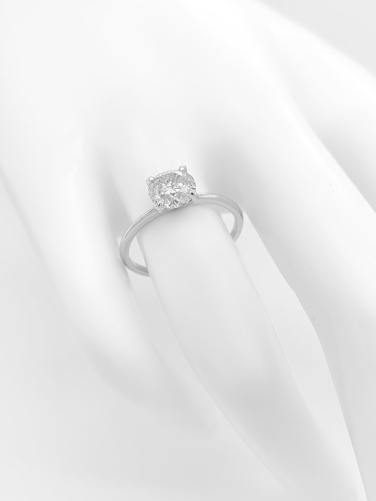 Nincs minimálár - Gyűrű - 14 kt. Fehér arany - 1.12ct. tw. Gyémánt (Természetes) - IGI Certificate #3.2