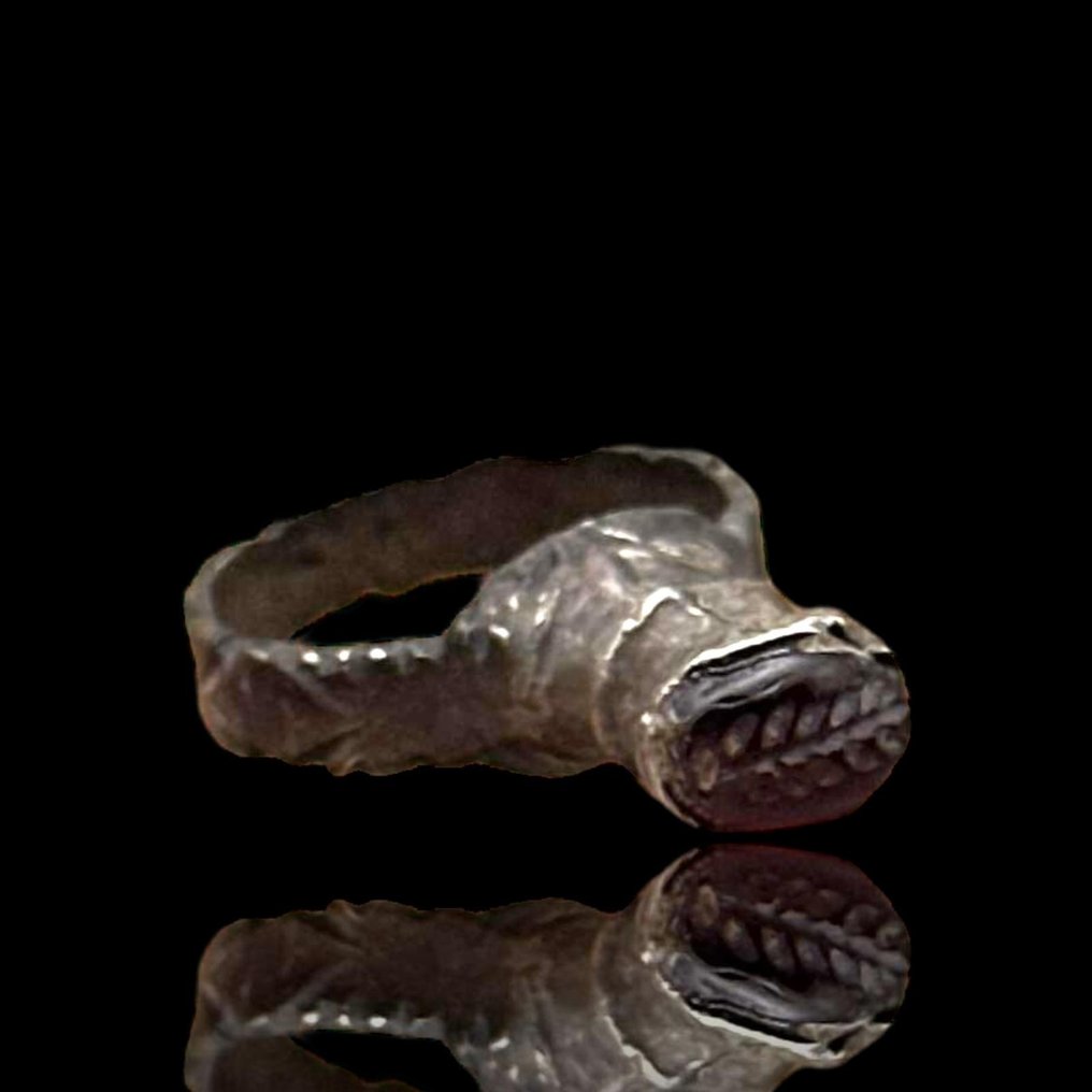 中世紀前期 銀 戒指 - 古代  (沒有保留價) #1.0