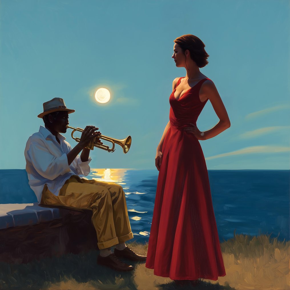 Le Yack - Moonlight Jazz - Hand signed #1.0