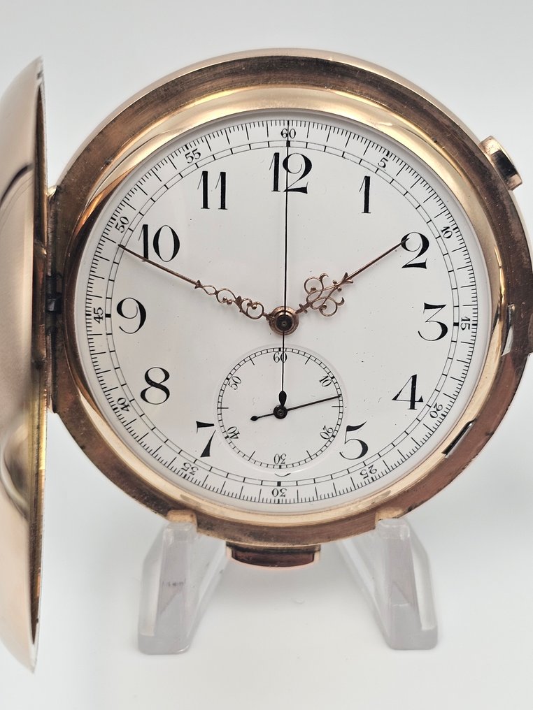 Heures 14K GOLD Minute Repeater Chronograph Savonette Case - Pocket Watch - 101172 - 1850-1900 #1.0