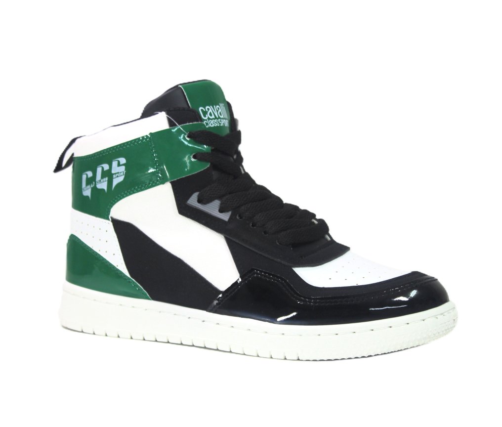 Roberto Cavalli - Cavalli Class Mid Top Sneaker - Sneakers - Size: EU 43 - New with tags #4.3