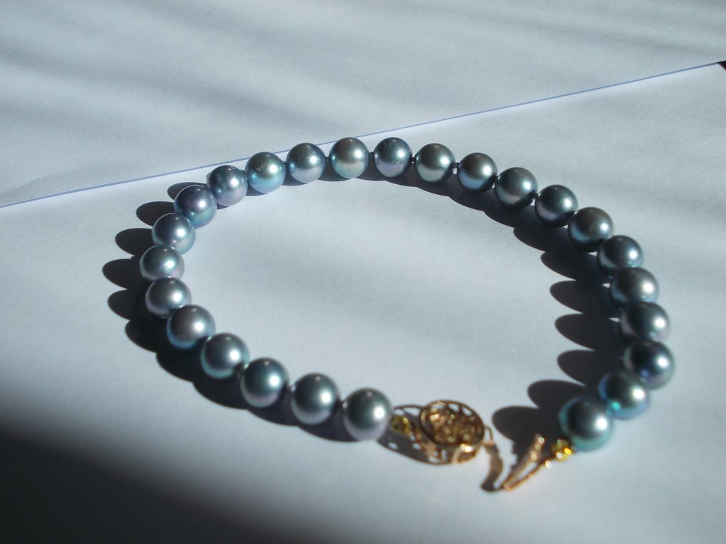 Βραχιόλι - 14 καράτια Κίτρινο χρυσό, Μαργαριτάρι Μαργαριτάρι - Άριστη ποιότητα #4.3